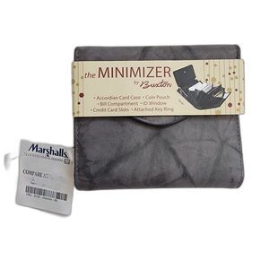 Buxton Grey Minimizer Wallet